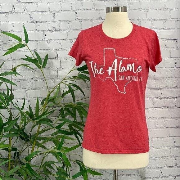 Anvil Tops - 🎉Anvil Heather Red & White The Alamo Top